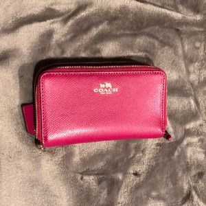 Pink coach wallet